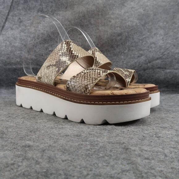 Sam Edelman Shoes - Sam Edelman Shoes Womens 7.5 Sandal Slides Platform Casual Snake Double Strap